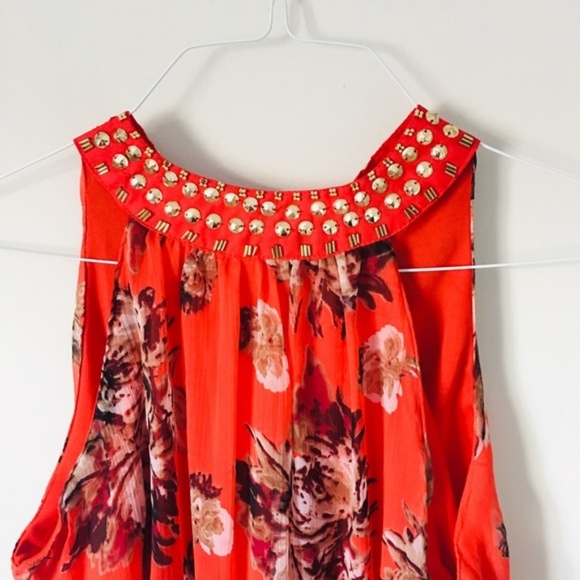 Red Flower Blouse - Picture 3 of 6
